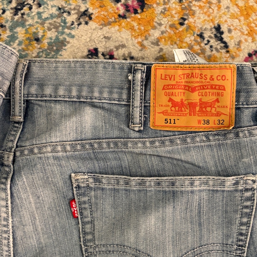 Levi’s men’s vintage perfectly aged 16 years! circa 2010 vintage denim ! 38x32!